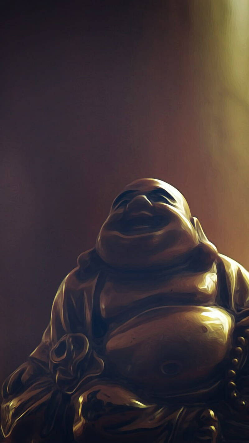 Laughing Buddha Artwork Wallpaper