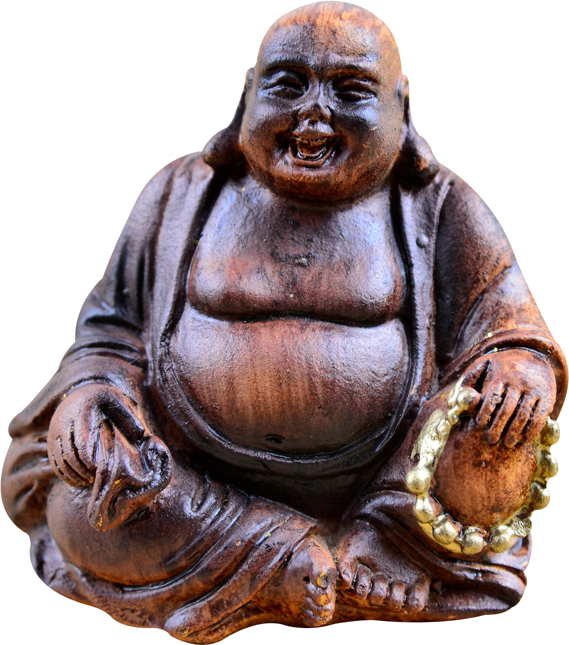 Laughing Buddha Statuette PNG