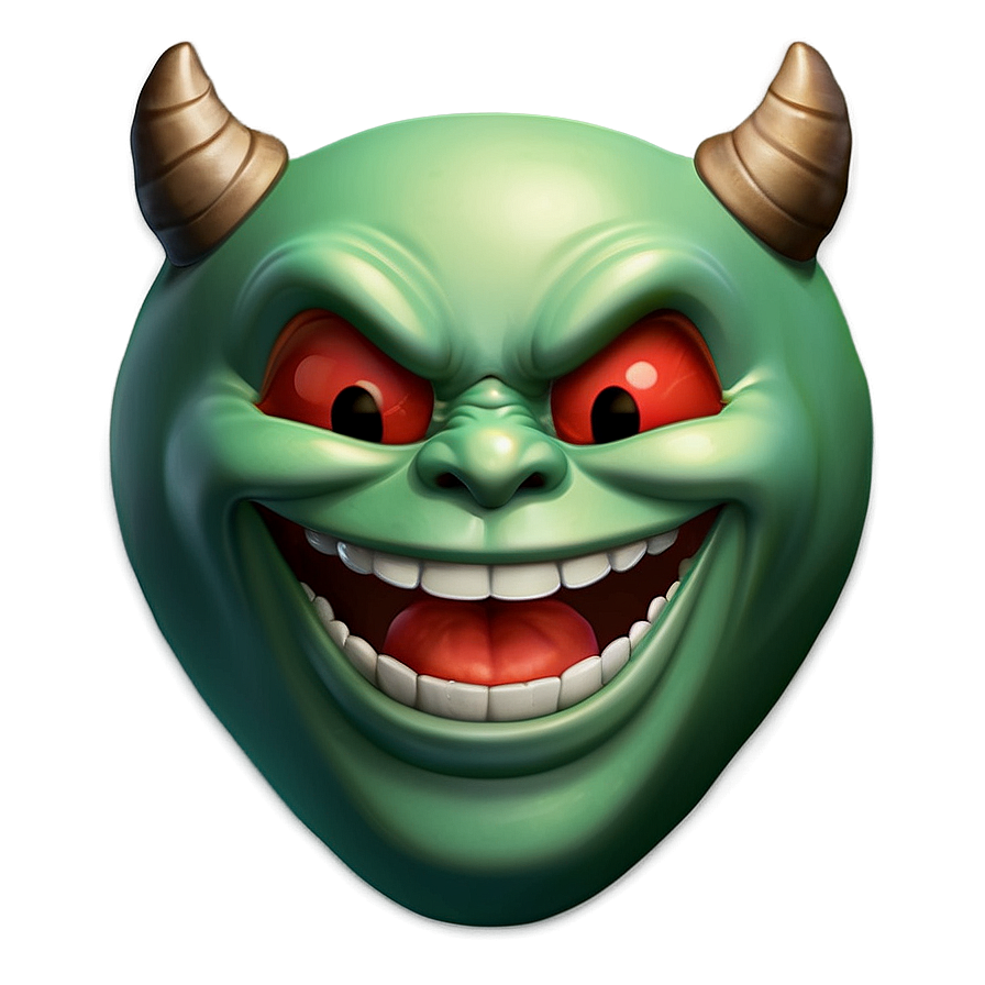 Download Laughing Devil Emoji Png 89 | Wallpapers.com