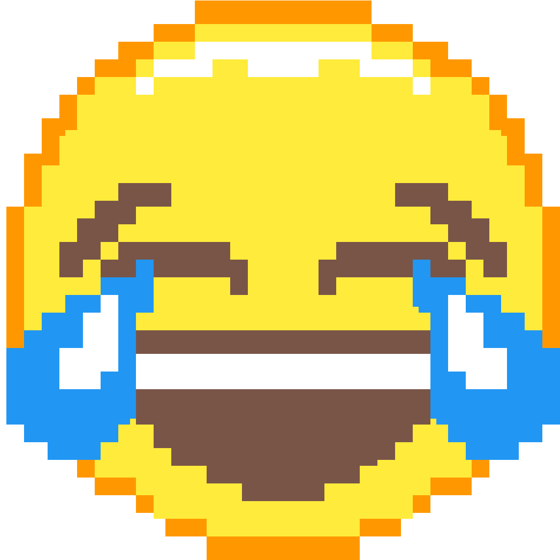 Laughing Emoji Pixel Art.png PNG