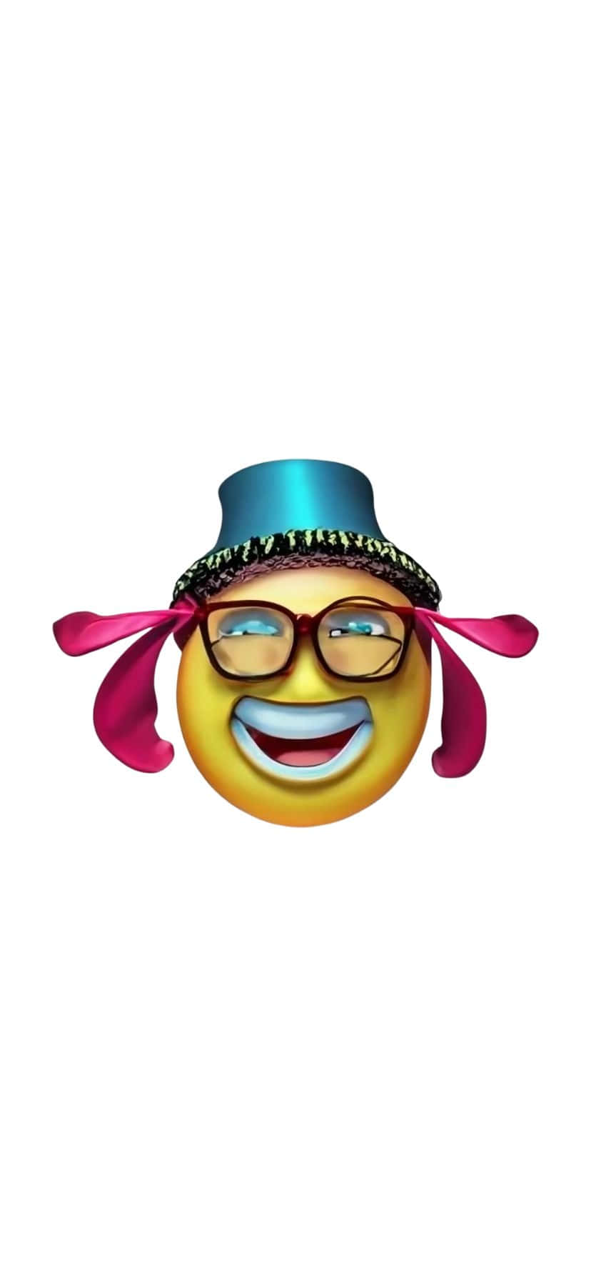 Laughing_ Emoji_with_ Hat_and_ Glasses Wallpaper