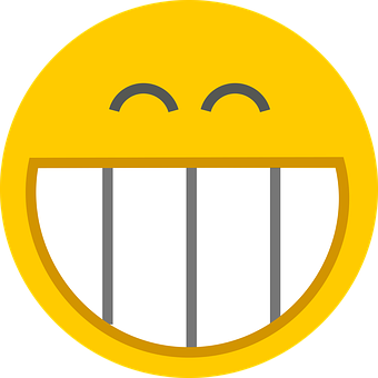 Laughing_ Emoji_with_ Teeth_ Bars PNG