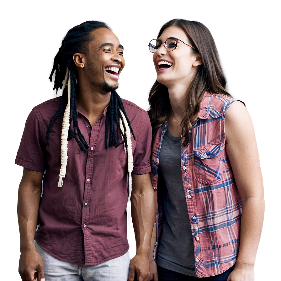 Laughing Friends Group Png 06112024 PNG