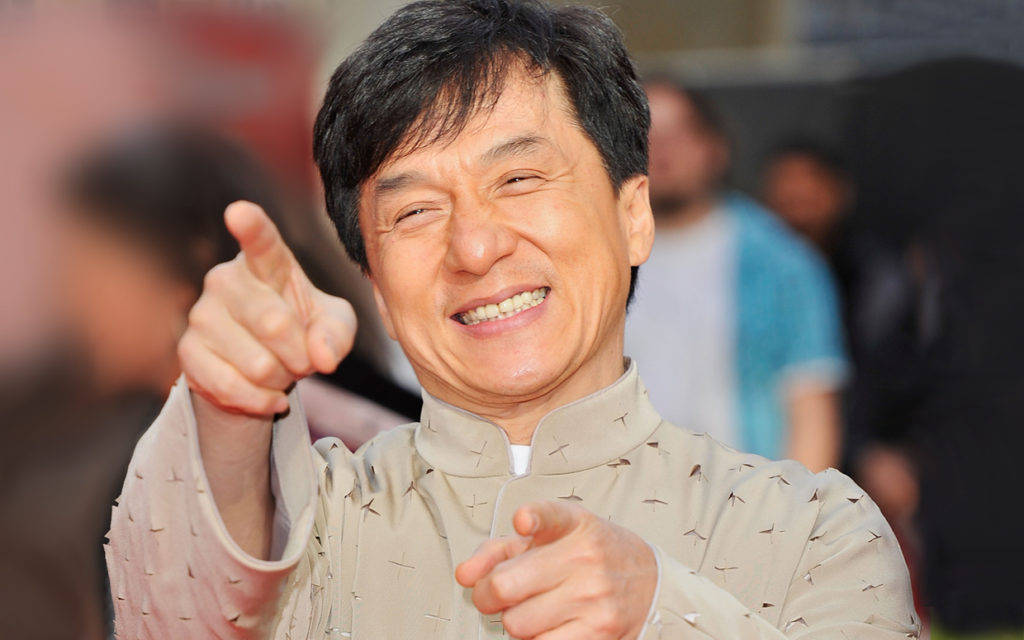 Laughing Jackie Chan Wallpaper