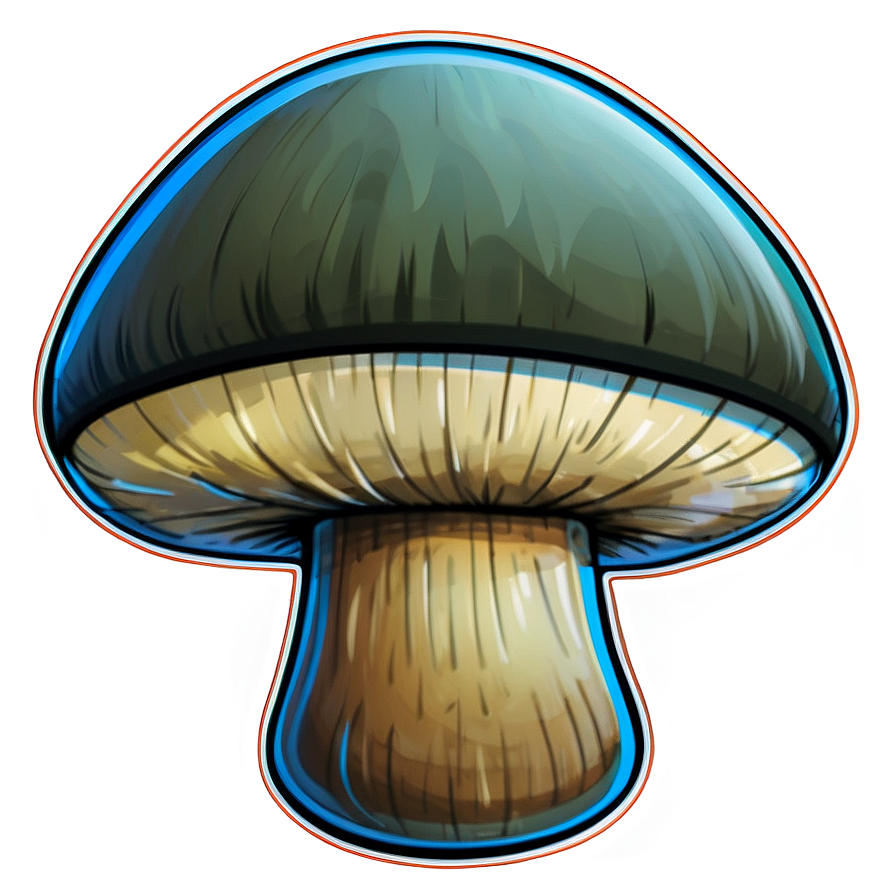 Laughing Mushroom Cartoon Png 06272024 PNG