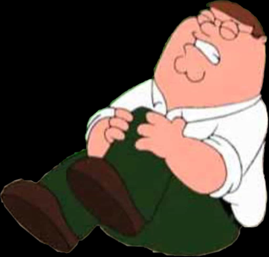 Laughing Peter Griffin Cartoon PNG