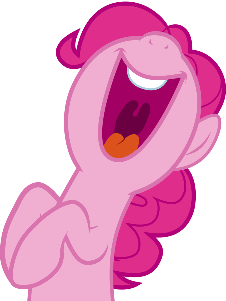 Laughing Pinkie Pie Vector PNG
