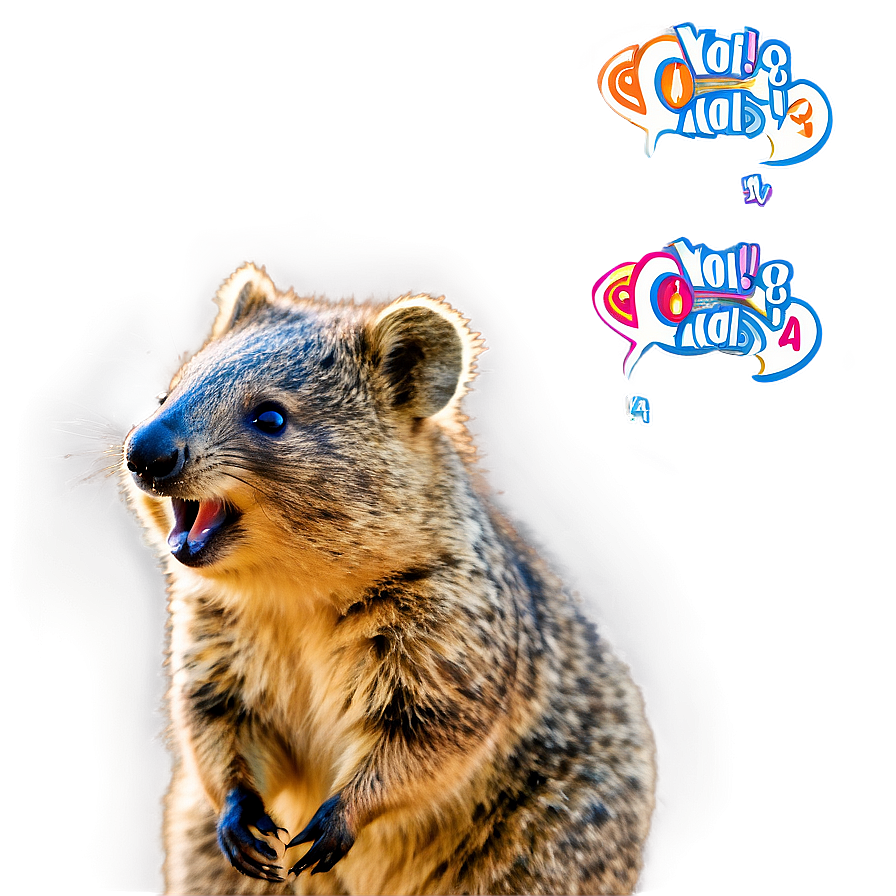 Laughing Quokka Mood Png 06242024 PNG