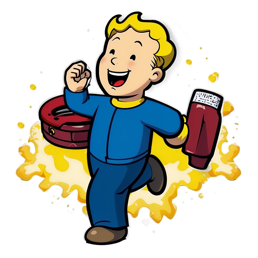 Laughing Vault Boy Clipart Png Rmu47 PNG