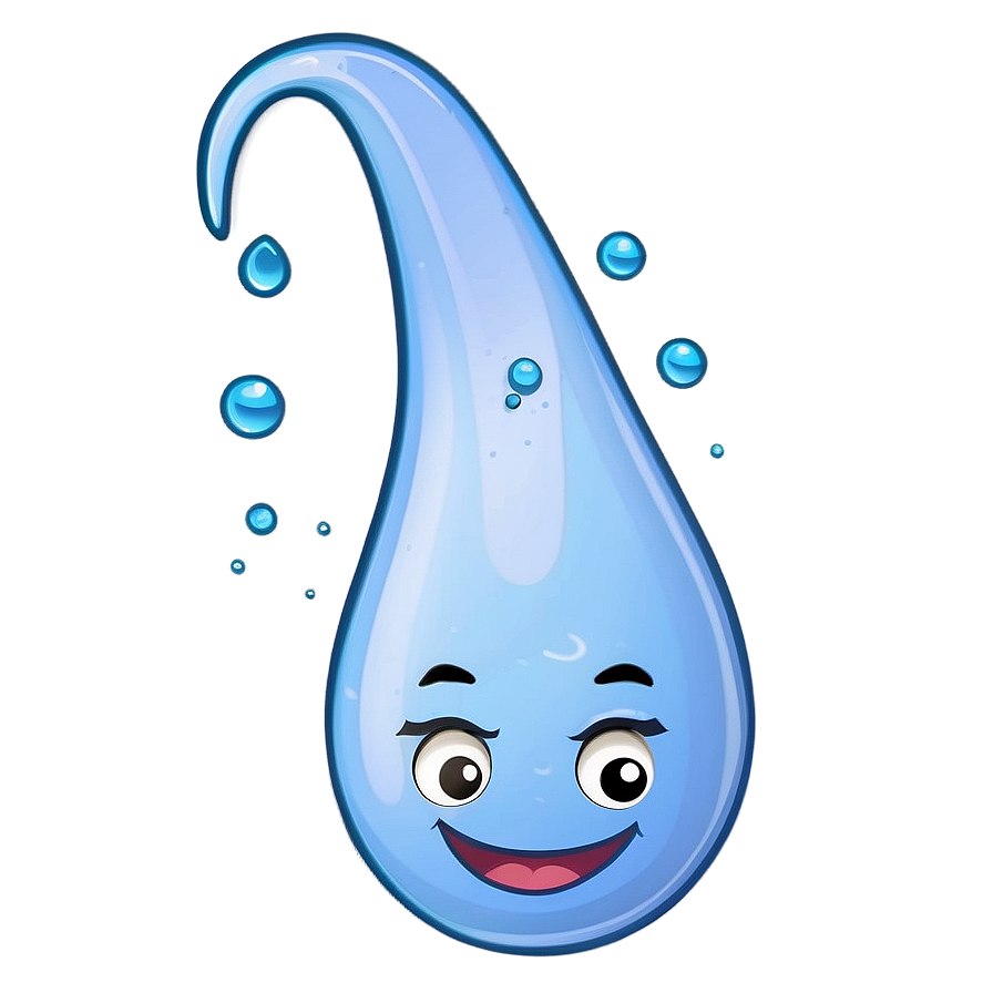 Laughing Water Drop Cartoon Png Udw PNG