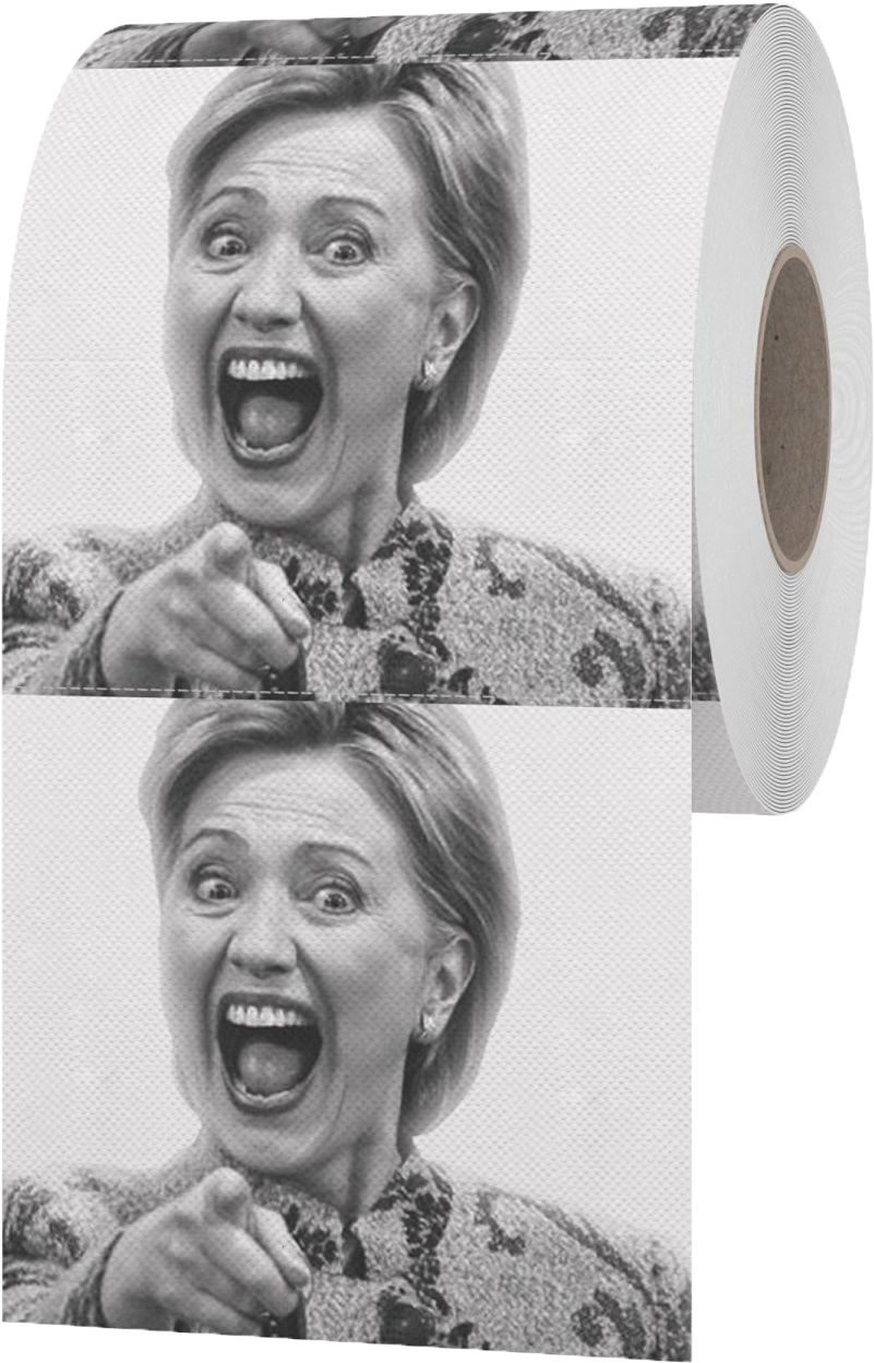 Laughing Woman Toilet Paper Roll PNG