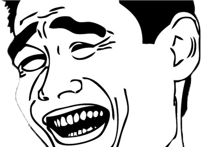 Laughing_ Man_ Meme_ Vector PNG