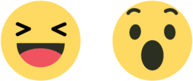 Laughingand Surprised Emoji Set PNG