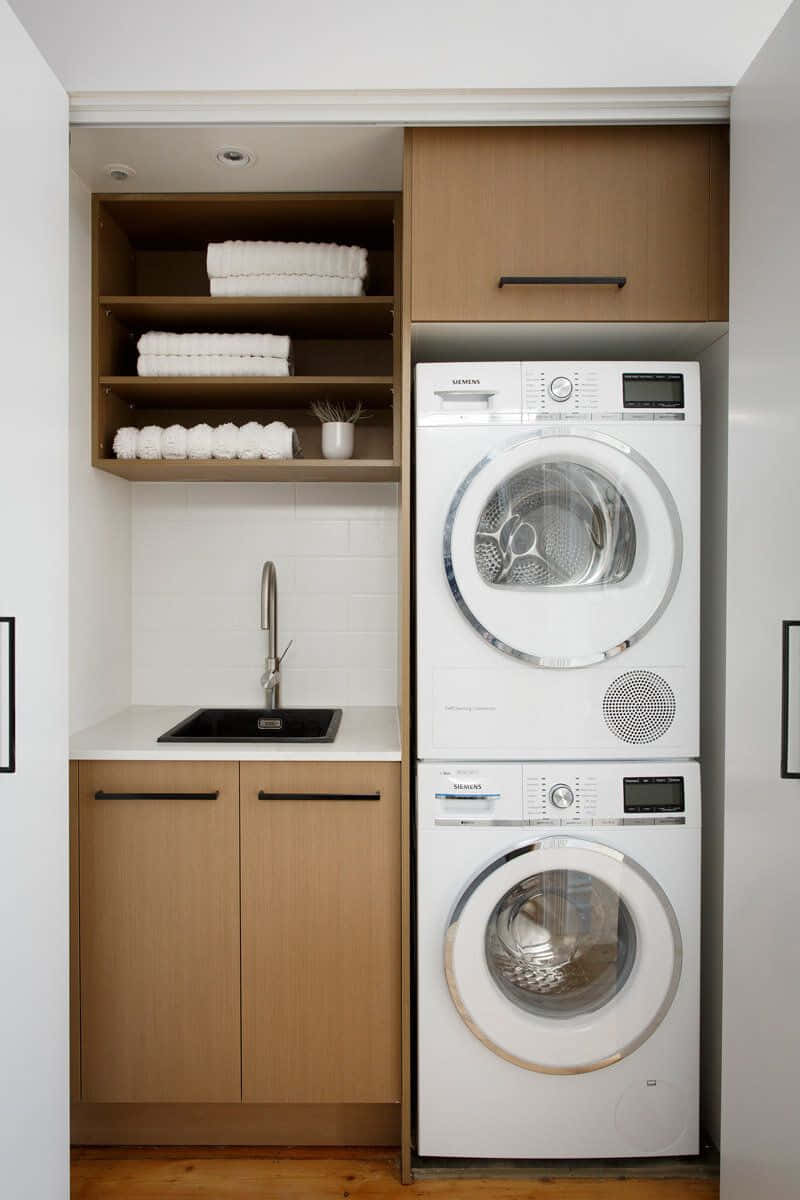 Efficient and Modern Laundry Room Interior