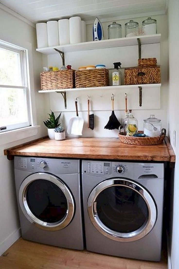 A Spacious and Organized Laundry Room