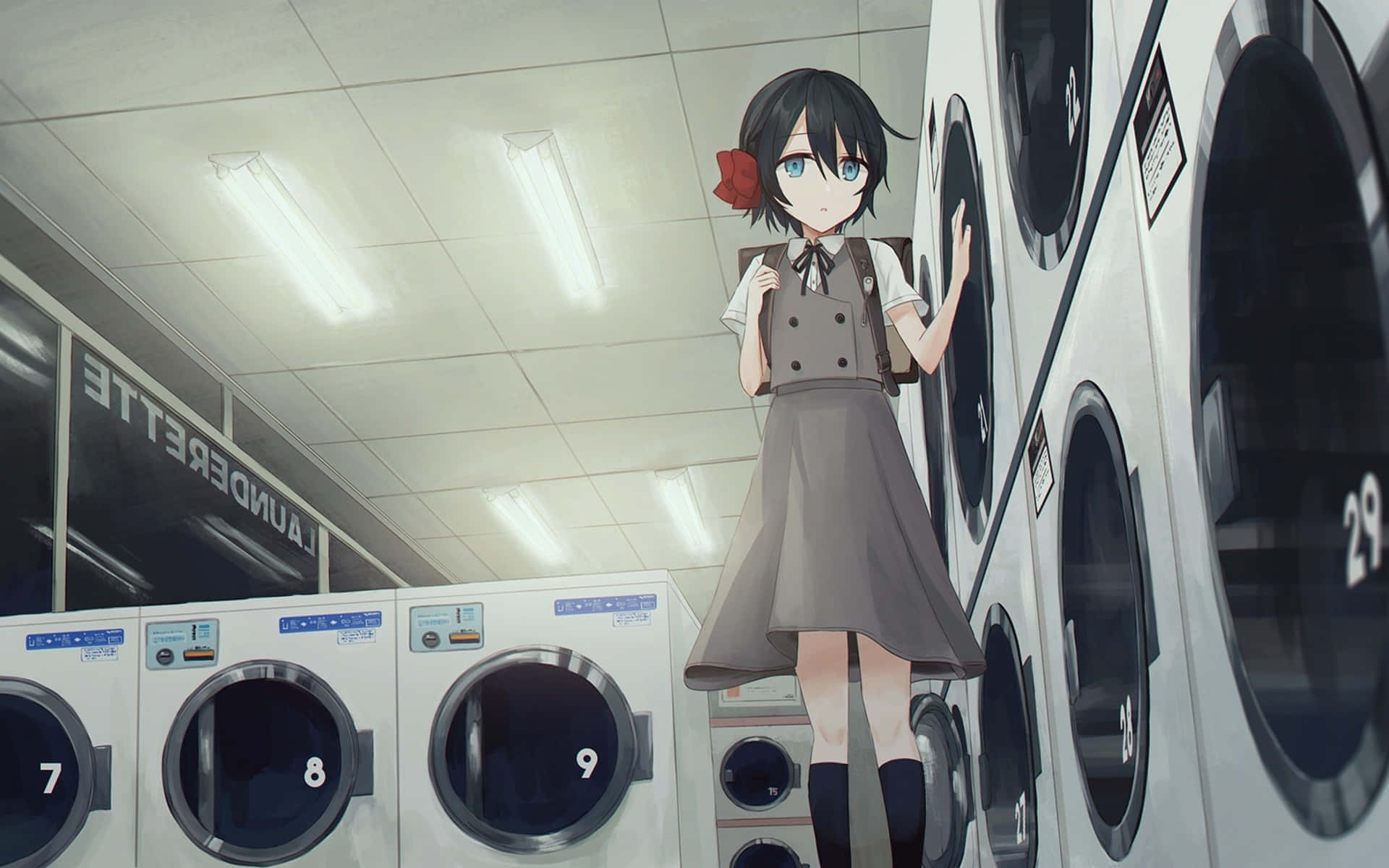 Anime Laundry Room Picture