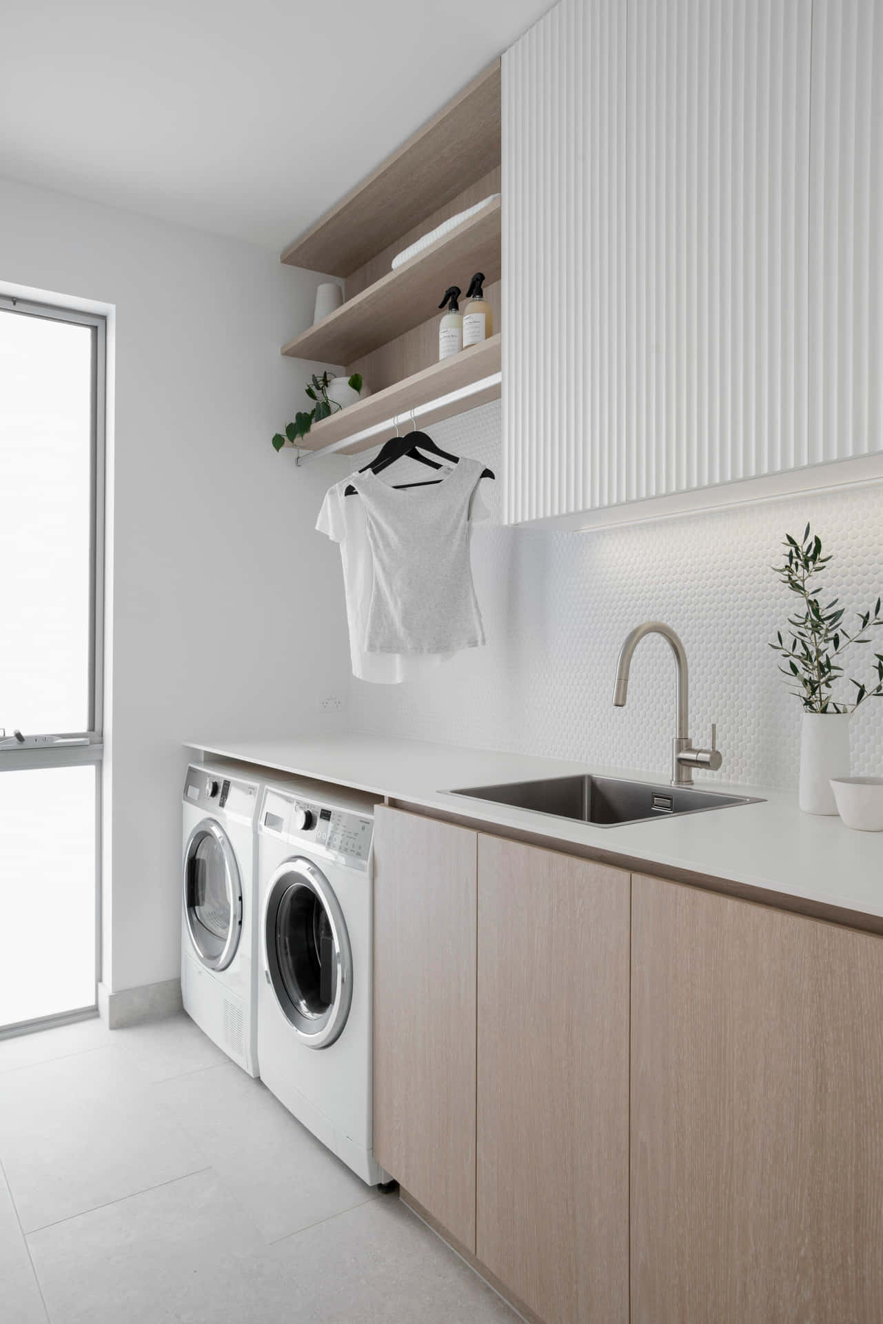 A Bright and Efficient Laundry Room