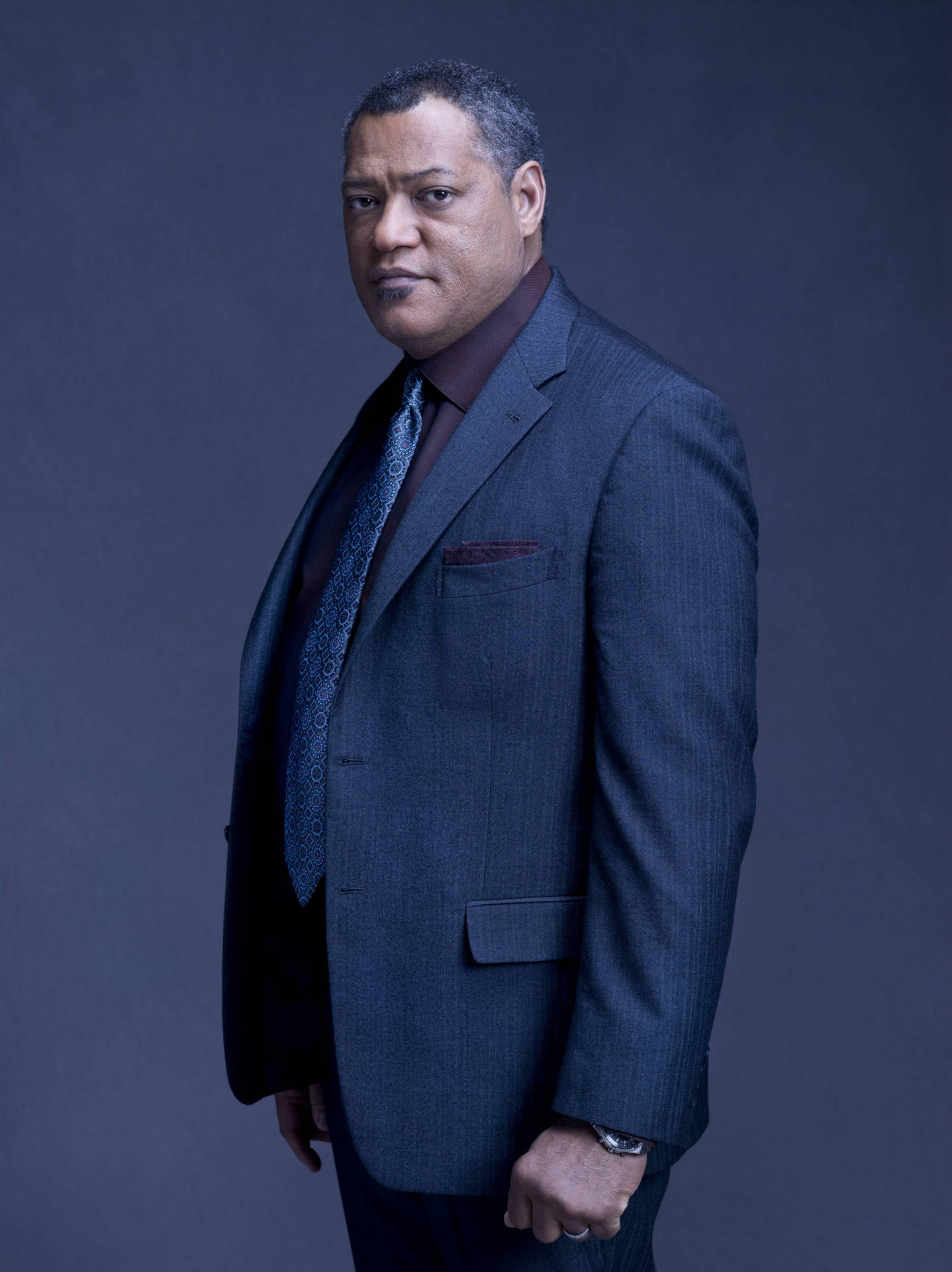 Laurence Fishburne Side View Photo Wallpaper