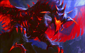 Lava Black Red Dragon Wallpaper