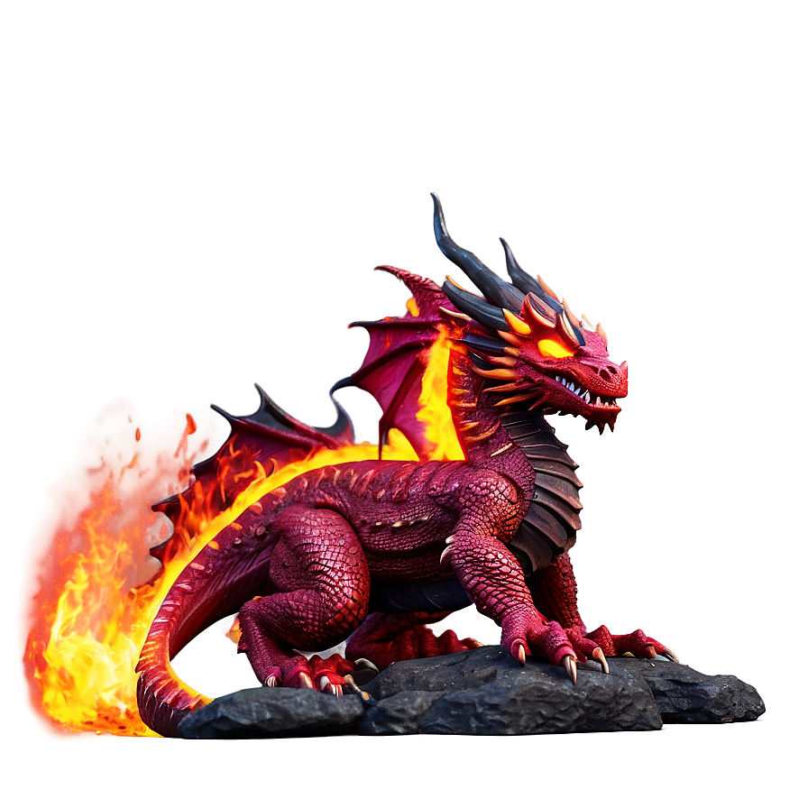 Lava Fire Dragon Png Dow25 PNG