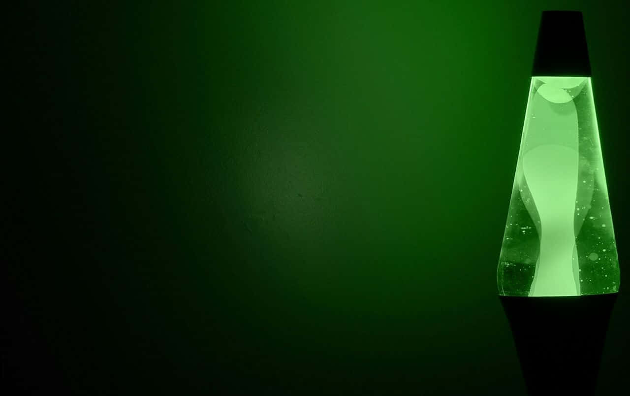 Unalampada Verde Con Una Luce Verde Accesa