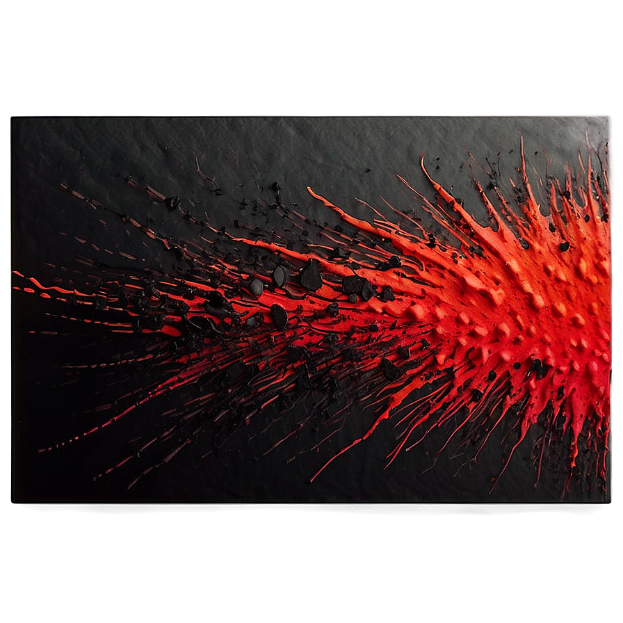 Lava Red Brush Stroke Png 8 PNG