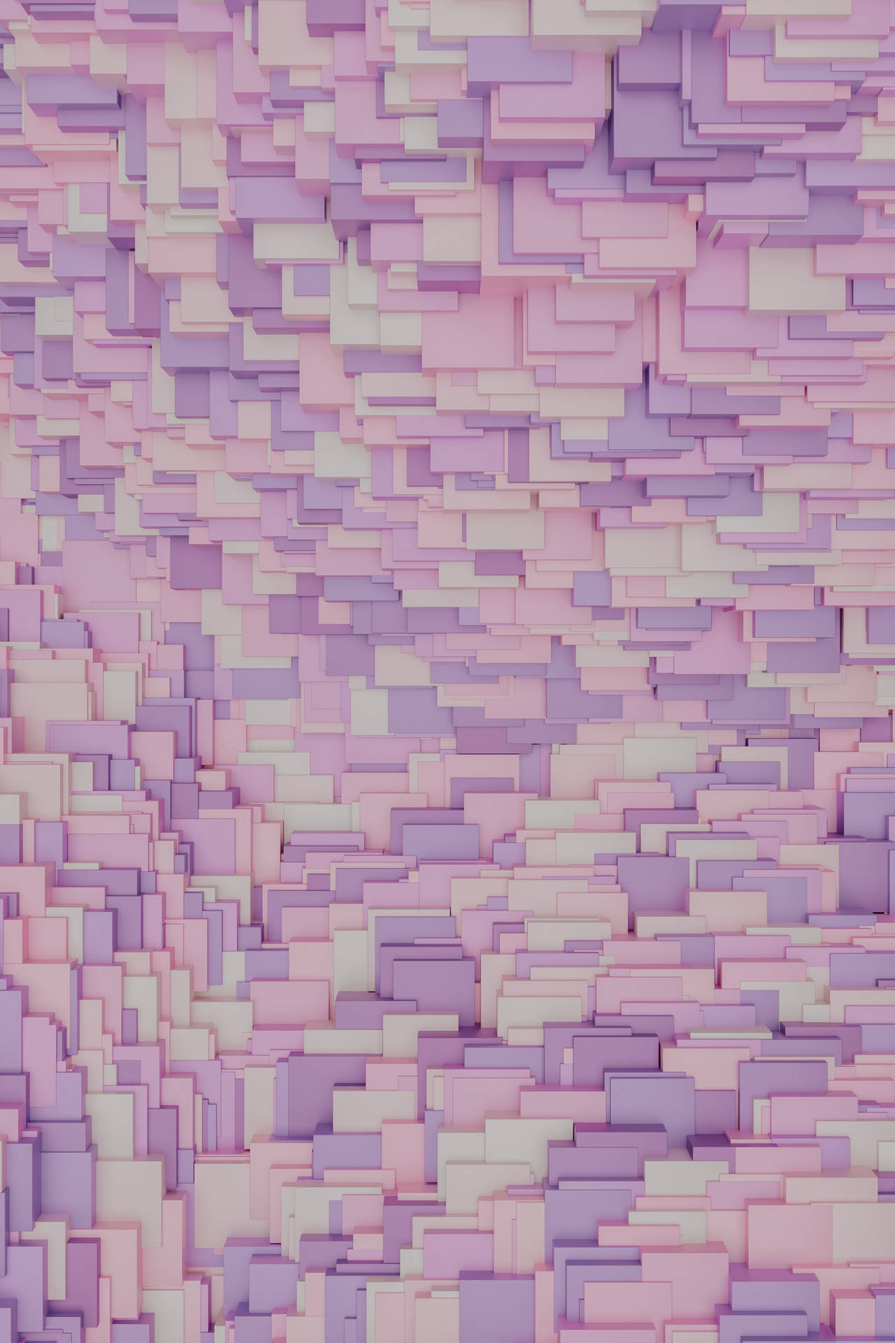 Lavender Aesthetic 3d Blocks Texture Wallpaper
