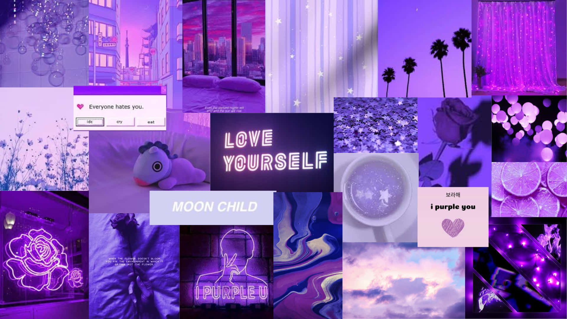 Enjoy a luxurious Lavender aesthetic with this laptop Wallpaper