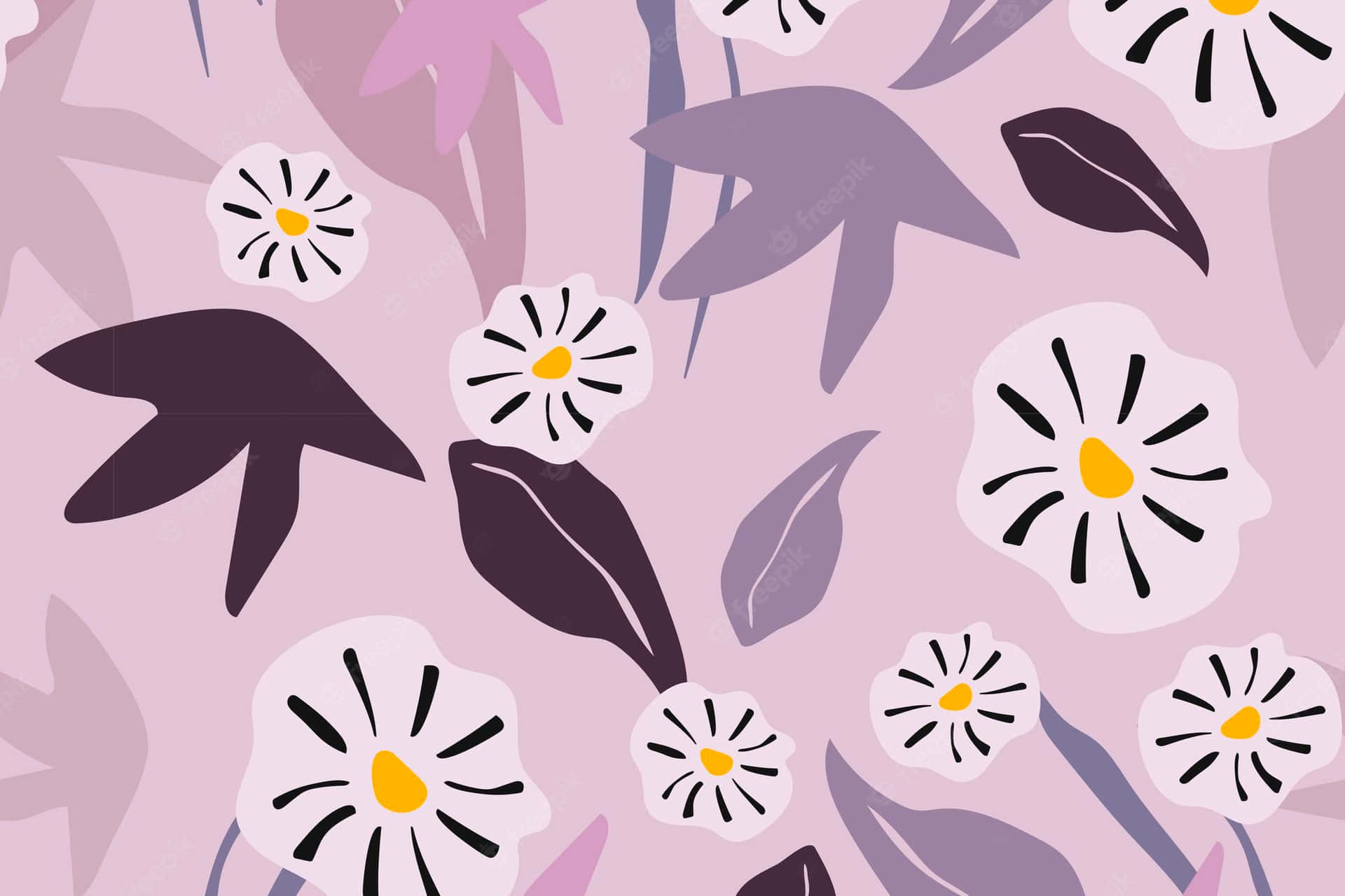 Vibrant lilla æstetik til din bærbare computer Wallpaper