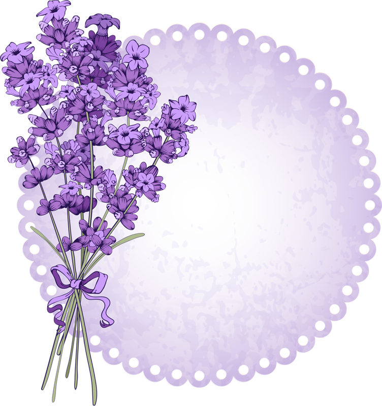 Lavender Bouquet Illustration PNG