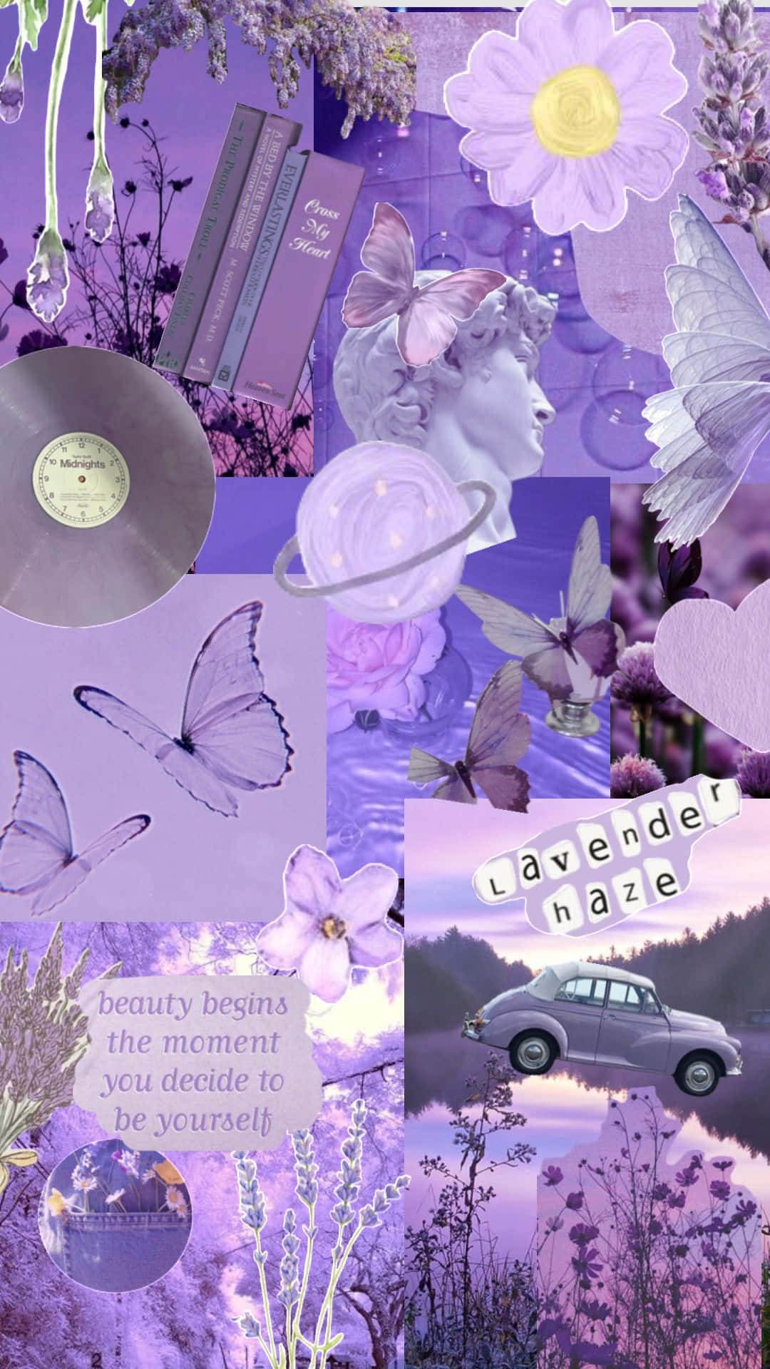 Download Lavender_ Collage_ Aesthetic Wallpaper | Wallpapers.com