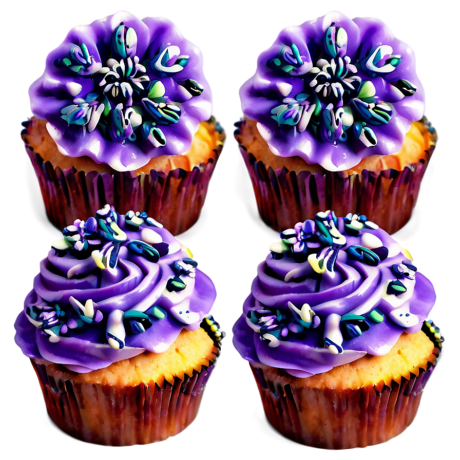 Lavender Cupcakes Png Ark PNG