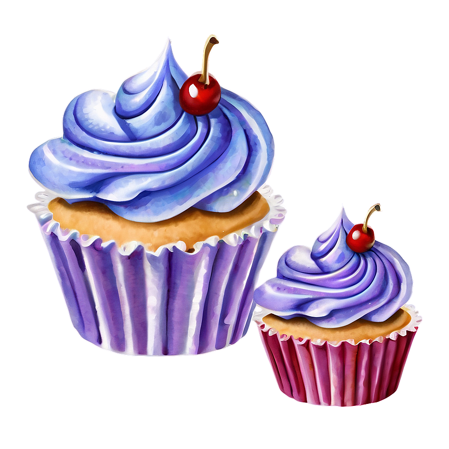 Lavender Cupcakes Png Xhy PNG