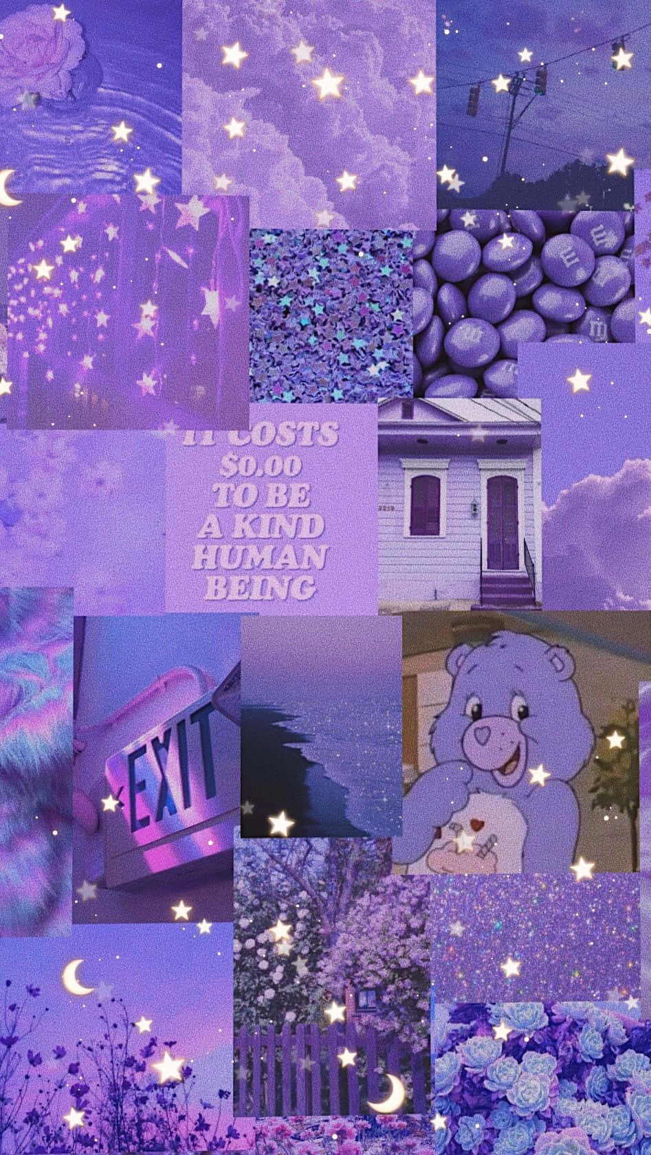 Lavender Dreams Collage Wallpaper