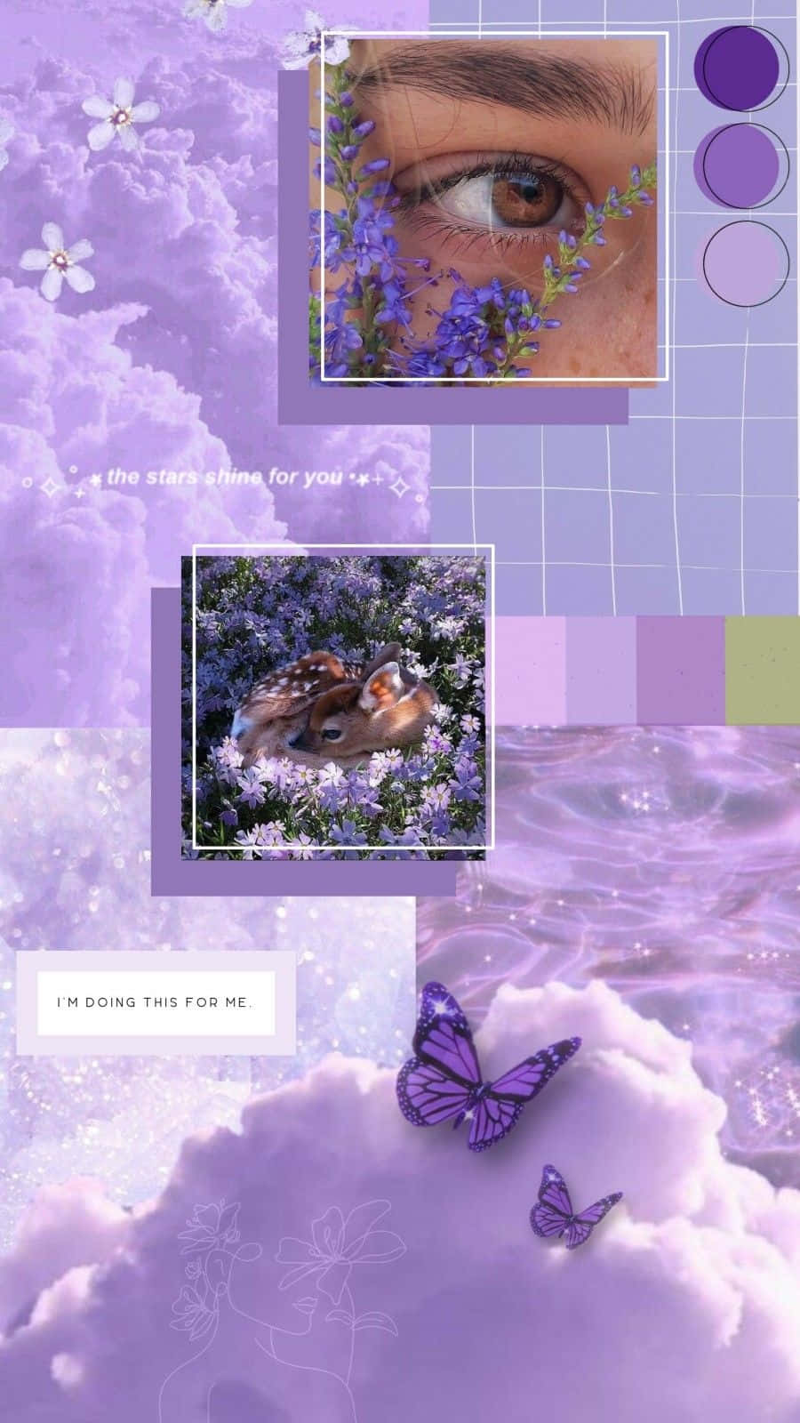 Lavender_ Dreams_ Collage Wallpaper