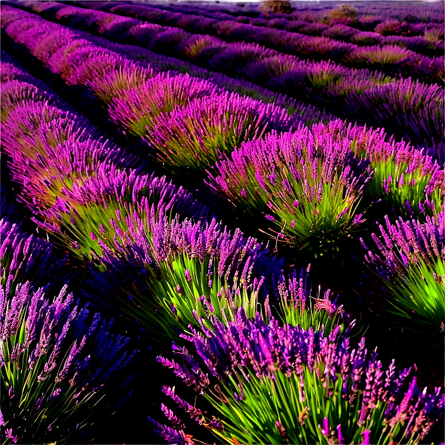 Lavender Farm Landscape Png Uub PNG