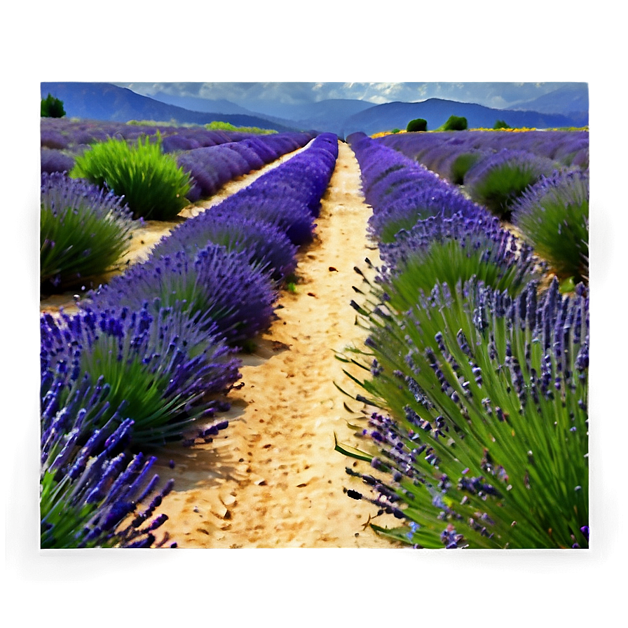 Lavender Field Path Png 48 PNG