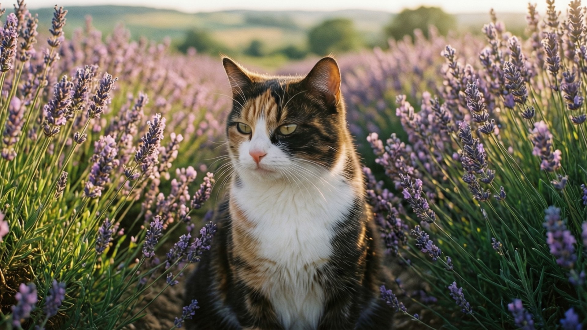 Campos de Lavanda Papéis de Parede