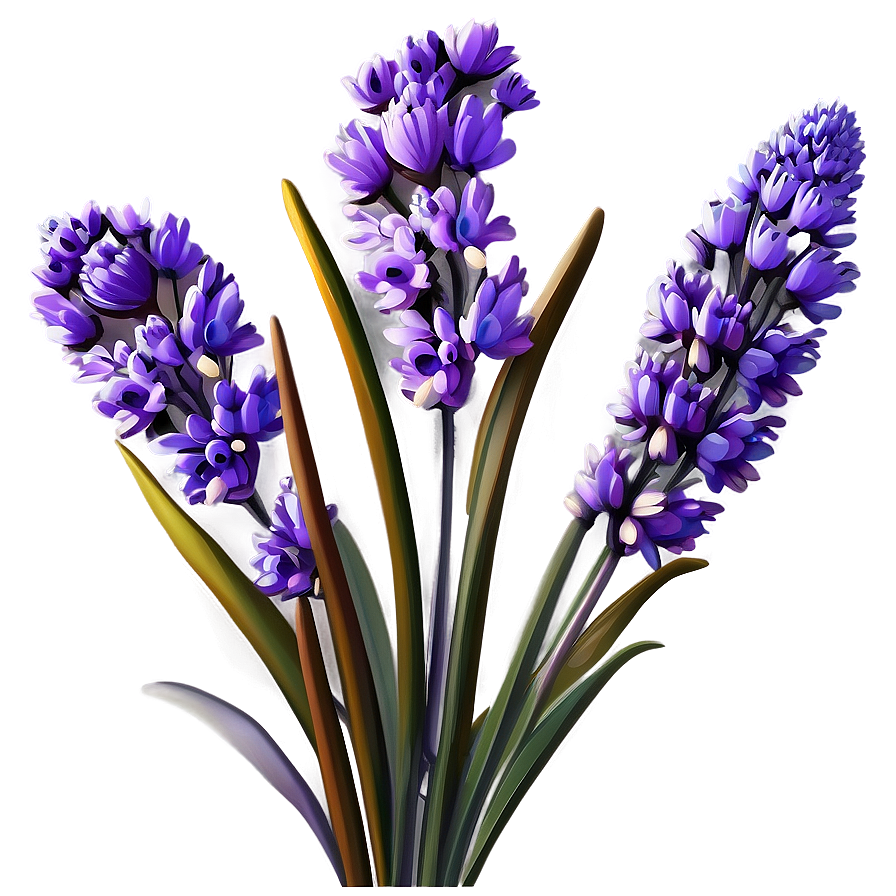 Lavender Floral Design Png Yjj95 PNG