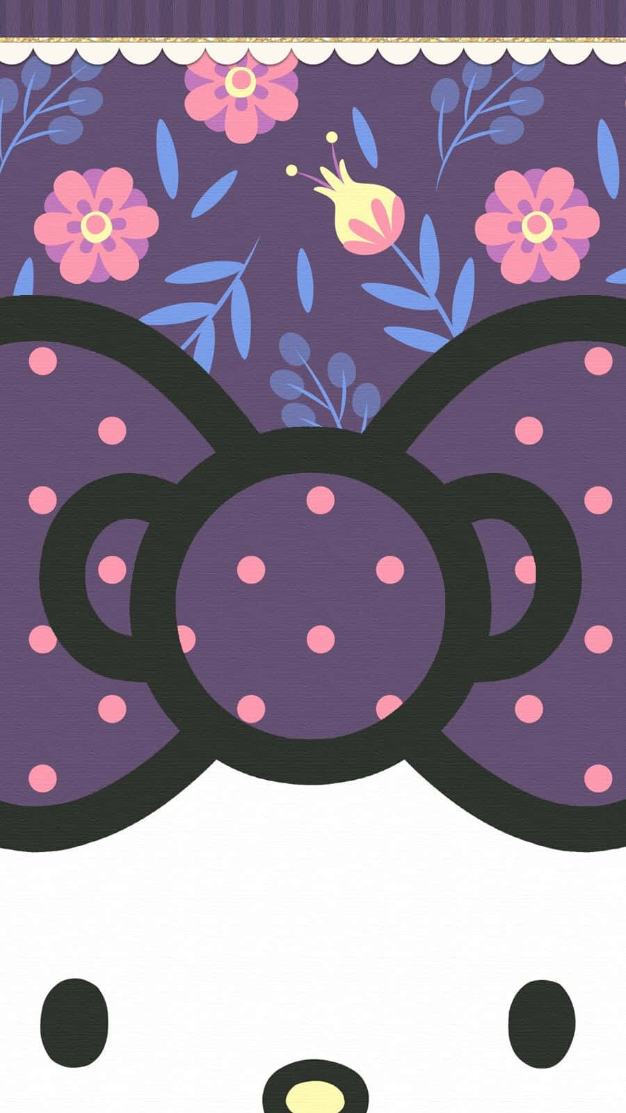 Lavender Floral Pattern Design Wallpaper