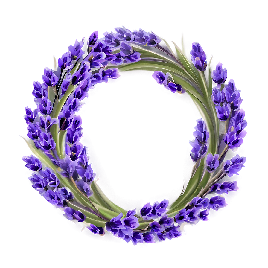 Lavender Flower Circle Png 80 PNG