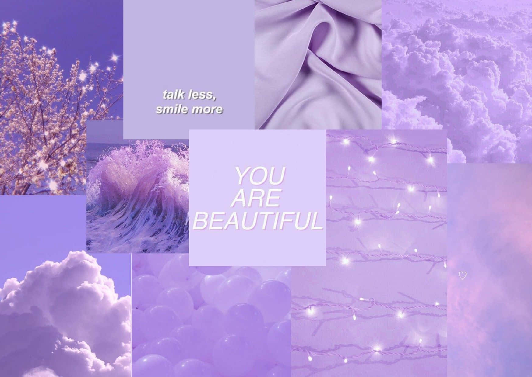 Lavender Inspiration Collage Wallpaper