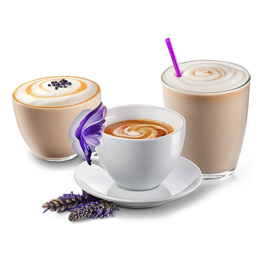 Lavender Latte Relax Png 90 PNG