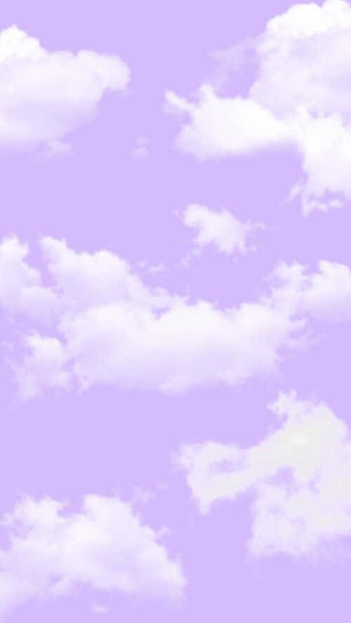 Tumblr Clouds Lavender Pastel Purple Aesthetic Background