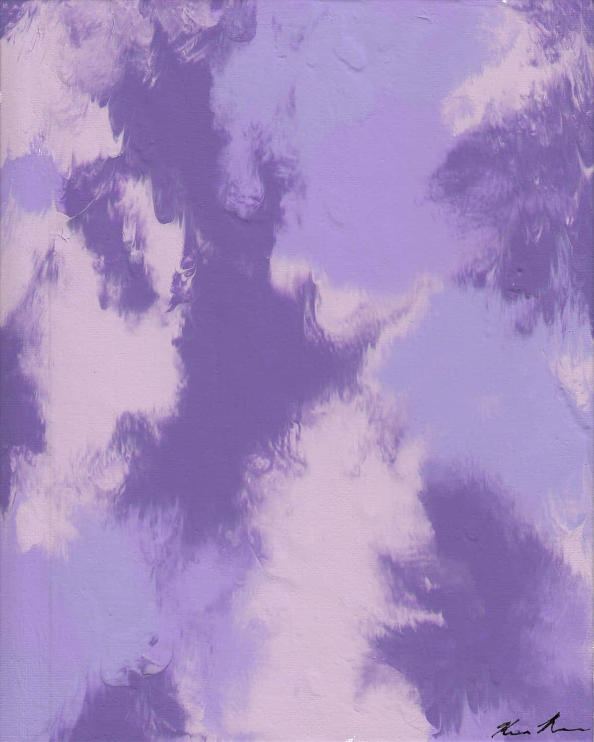 Oil Painting Lavender Pastel Purple Aesthetic Background