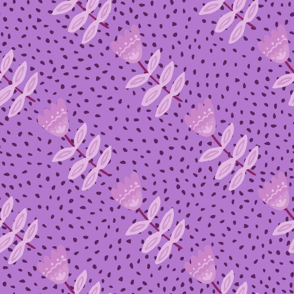 Latar Belakang Pola Lavender Wallpaper