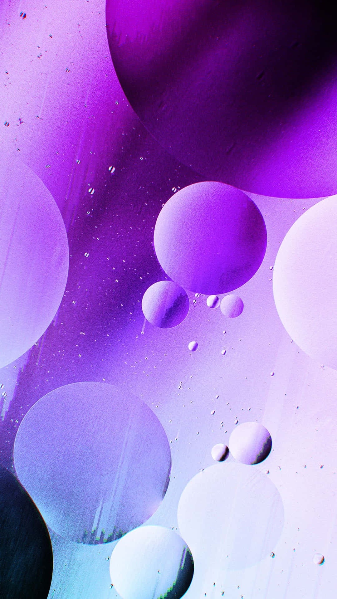 Lavender Purple Water Droplets Wallpaper