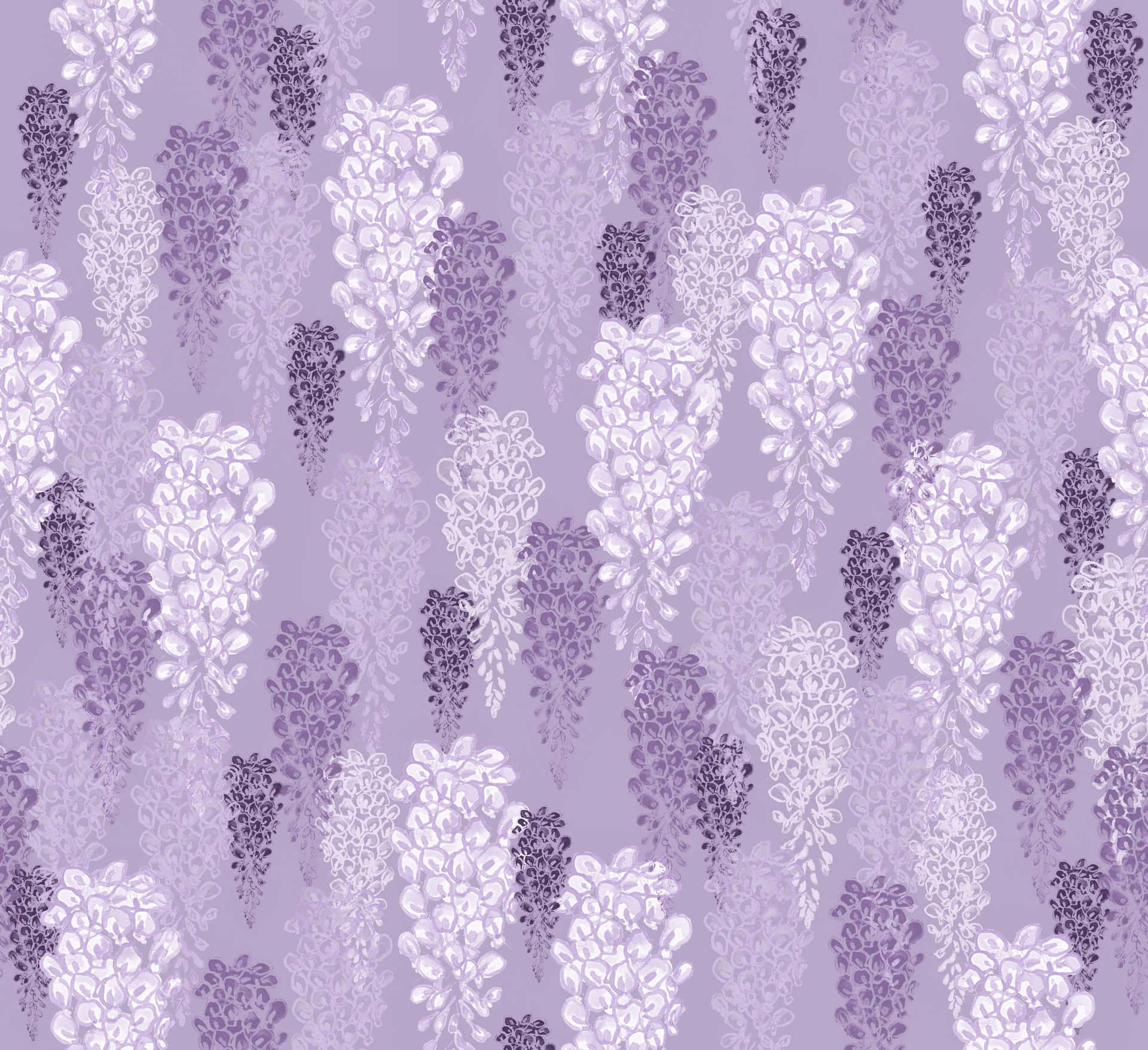 Lavender Purple Flower Illustration Wallpaper
