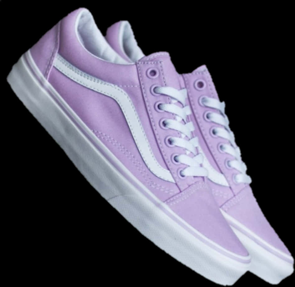 Lavender Sneakers White Laces PNG
