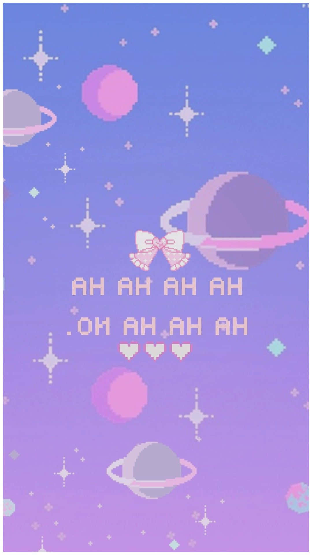 Lavender Space Pixel Art Background Wallpaper